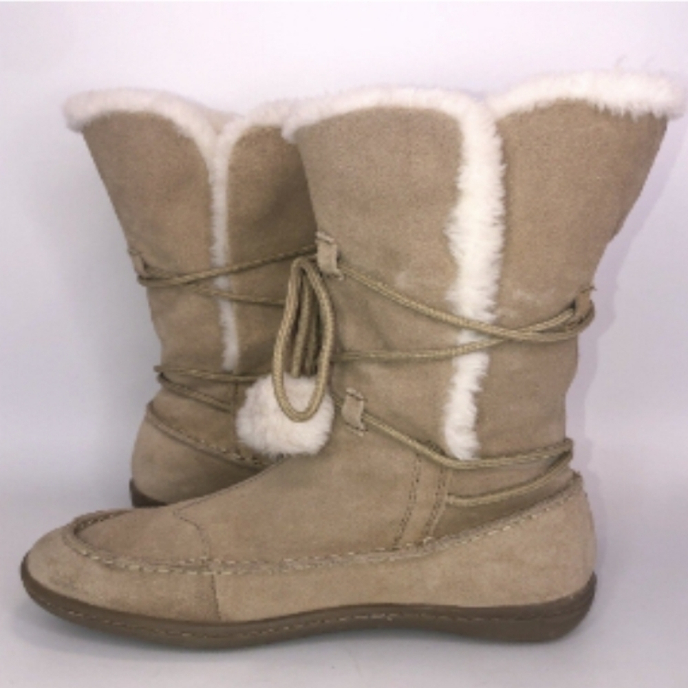 Airwalk Brown Leather Moccasin Boots